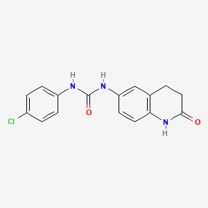 B2917789 1-(4-Chlorophenyl)-3-(2-oxo-1,2,3,4-tetrahydroquinolin-6-yl)urea CAS No. 1170592-72-9