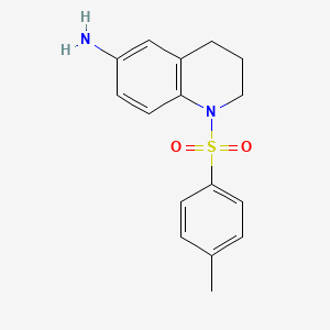 molecular formula C16H18N2O2S B2917819 1-Tosyl-1,2,3,4-tetrahydroquinolin-6-amine CAS No. 927996-34-7