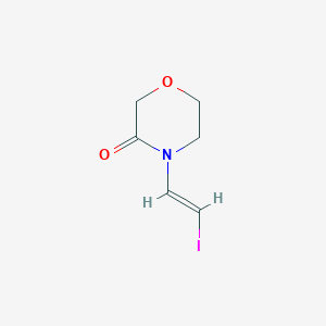 molecular formula C6H8INO2 B2917820 4-(2-Iodoethenyl)morpholin-3-one CAS No. 1955564-30-3