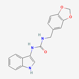 1-(benzo[d][1,3]dioxol-5-ylmethyl)-3-(1H-indol-3-yl)urea