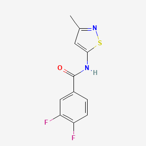 molecular formula C11H8F2N2OS B2917835 3,4-difluoro-N-(3-methylisothiazol-5-yl)benzamide CAS No. 1207041-01-7