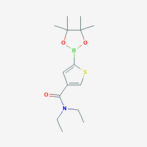 molecular formula C15H24BNO3S B2917843 4-(Diethylcarbamoyl)thiophene-2-boronic acid pinacol ester CAS No. 2377606-83-0