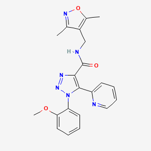 N-[(3,5-dimethylisoxazol-4-yl)methyl]-1-(2-methoxyphenyl)-5-pyridin-2-yl-1H-1,2,3-triazole-4-carboxamide