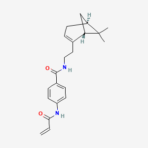 molecular formula C21H26N2O2 B2917851 N-[2-[(1R,5S)-6,6-Dimethyl-2-bicyclo[3.1.1]hept-2-enyl]ethyl]-4-(prop-2-enoylamino)benzamide CAS No. 2361595-13-1