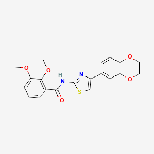 B2917865 N-(4-(2,3-dihydrobenzo[b][1,4]dioxin-6-yl)thiazol-2-yl)-2,3-dimethoxybenzamide CAS No. 896011-22-6