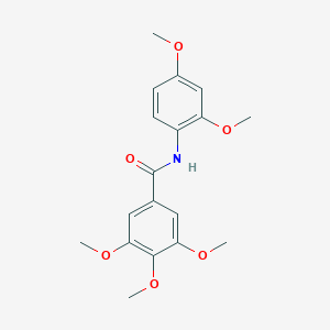 molecular formula C18H21NO6 B291788 N-(2,4-dimethoxyphenyl)-3,4,5-trimethoxybenzamide 