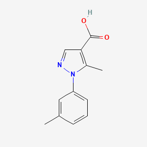 5-methyl-1-(3-methylphenyl)-1H-pyrazole-4-carboxylic acid