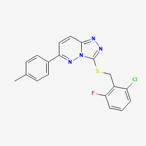 3-((2-Chloro-6-fluorobenzyl)thio)-6-(p-tolyl)-[1,2,4]triazolo[4,3-b]pyridazine