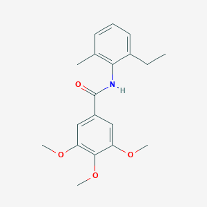 molecular formula C19H23NO4 B291790 N-(2-ethyl-6-methylphenyl)-3,4,5-trimethoxybenzamide 