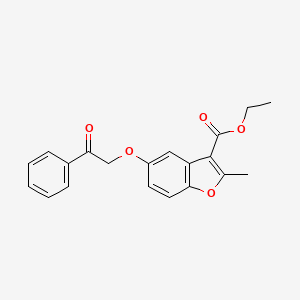 Ethyl 2-methyl-5-(2-oxo-2-phenylethoxy)-1-benzofuran-3-carboxylate