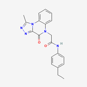 N-(4-ethylphenyl)-2-(1-methyl-4-oxo-[1,2,4]triazolo[4,3-a]quinoxalin-5(4H)-yl)acetamide