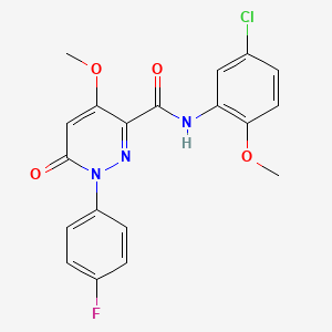 N-(5-chloro-2-methoxyphenyl)-1-(4-fluorophenyl)-4-methoxy-6-oxopyridazine-3-carboxamide