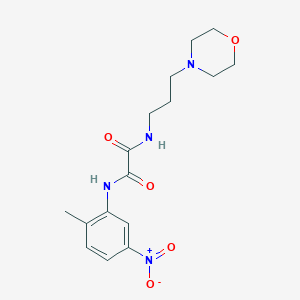 molecular formula C16H22N4O5 B2917922 N1-(2-methyl-5-nitrophenyl)-N2-(3-morpholinopropyl)oxalamide CAS No. 899978-68-8