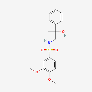 molecular formula C17H21NO5S B2917928 N-(2-hydroxy-2-phenylpropyl)-3,4-dimethoxybenzenesulfonamide CAS No. 1351643-06-5
