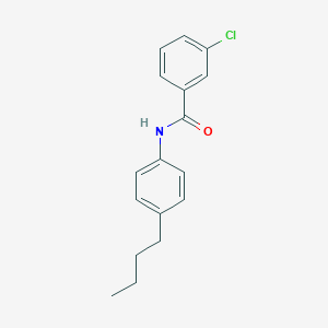 molecular formula C17H18ClNO B291793 N-(4-butylphenyl)-3-chlorobenzamide 