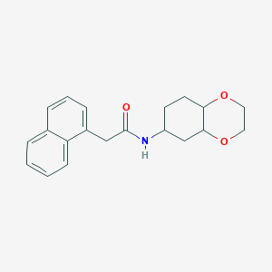 molecular formula C20H23NO3 B2917939 2-(naphthalen-1-yl)-N-(octahydrobenzo[b][1,4]dioxin-6-yl)acetamide CAS No. 1902894-74-9