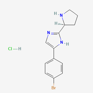 (S)-4-(4-Bromophenyl)-2-(pyrrolidin-2-YL)-1H-imidazole hcl
