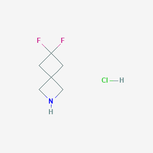 molecular formula C6H10ClF2N B2917943 6,6-二氟-2-氮杂螺[3.3]庚烷盐酸盐 CAS No. 1420294-83-2