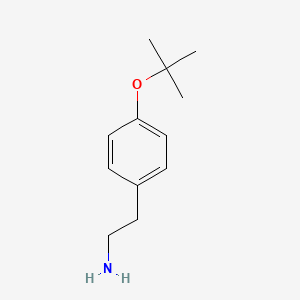 molecular formula C12H19NO B2917963 Benzeneethanamine, 4-(1,1-dimethylethoxy)- CAS No. 157981-64-1