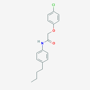 molecular formula C18H20ClNO2 B291798 N-(4-butylphenyl)-2-(4-chlorophenoxy)acetamide 