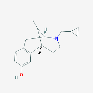 molecular formula C₁₈H₂₅NO B029180 (-)-Cyclazocine CAS No. 7313-86-2