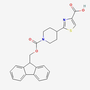 molecular formula C24H22N2O4S B2918026 2-(1-{[(9H-fluoren-9-yl)methoxy]carbonyl}piperidin-4-yl)-1,3-thiazole-4-carboxylic acid CAS No. 2138512-09-9