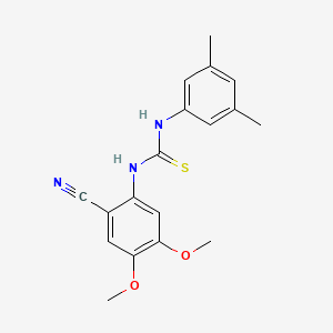 N-(2-cyano-4,5-dimethoxyphenyl)-N'-(3,5-dimethylphenyl)thiourea