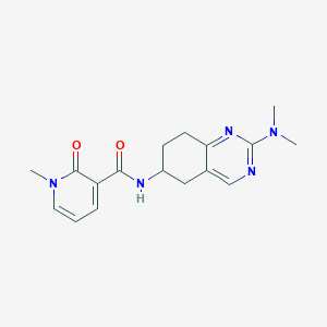 molecular formula C17H21N5O2 B2918038 N-[2-(二甲基氨基)-5,6,7,8-四氢喹唑啉-6-基]-1-甲基-2-氧代-1,2-二氢吡啶-3-甲酰胺 CAS No. 2097913-29-4