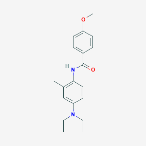 molecular formula C19H24N2O2 B291804 N-[4-(diethylamino)-2-methylphenyl]-4-methoxybenzamide 