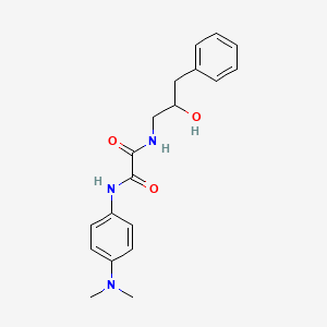 molecular formula C19H23N3O3 B2918042 N1-(4-(dimethylamino)phenyl)-N2-(2-hydroxy-3-phenylpropyl)oxalamide CAS No. 1351659-75-0