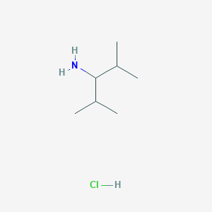 molecular formula C7H18ClN B2918054 2,4-Dimethylpentan-3-amine hydrochloride CAS No. 4083-57-2; 4083-58-3