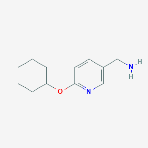 [6-(Cyclohexyloxy)pyridin-3-yl]methanamine