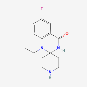 molecular formula C14H18FN3O B2918079 1'-ethyl-6'-fluoro-1'H-spiro[piperidine-4,2'-quinazolin]-4'(3'H)-one CAS No. 1325305-94-9
