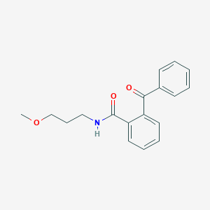 molecular formula C18H19NO3 B291809 2-benzoyl-N-(3-methoxypropyl)benzamide 