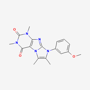 8-(3-methoxyphenyl)-1,3,6,7-tetramethyl-1H-imidazo[2,1-f]purine-2,4(3H,8H)-dione