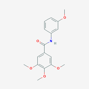 molecular formula C17H19NO5 B291811 3,4,5-trimethoxy-N-(3-methoxyphenyl)benzamide 