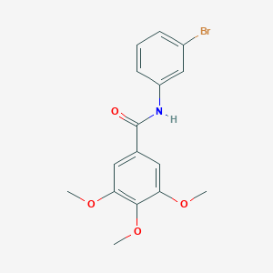 molecular formula C16H16BrNO4 B291812 N-(3-bromophenyl)-3,4,5-trimethoxybenzamide 