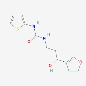 molecular formula C12H14N2O3S B2918126 1-(3-(Furan-3-yl)-3-hydroxypropyl)-3-(thiophen-2-yl)urea CAS No. 1428349-10-3