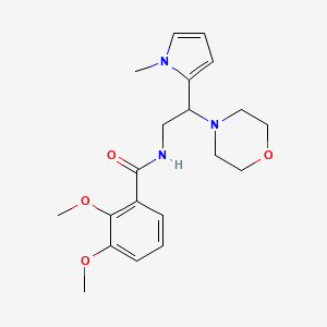molecular formula C20H27N3O4 B2918135 2,3-dimethoxy-N-(2-(1-methyl-1H-pyrrol-2-yl)-2-morpholinoethyl)benzamide CAS No. 1049407-00-2