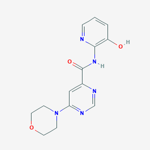 molecular formula C14H15N5O3 B2918144 N-(3-hydroxypyridin-2-yl)-6-morpholinopyrimidine-4-carboxamide CAS No. 1904163-38-7