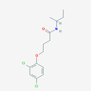 molecular formula C14H19Cl2NO2 B291815 N-(sec-butyl)-4-(2,4-dichlorophenoxy)butanamide 