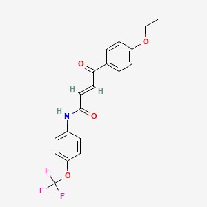 molecular formula C19H16F3NO4 B2918151 (2E)-4-(4-ethoxyphenyl)-4-oxo-N-[4-(trifluoromethoxy)phenyl]but-2-enamide CAS No. 331461-86-0