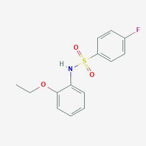molecular formula C14H14FNO3S B291816 N-(2-ethoxyphenyl)-4-fluorobenzenesulfonamide 