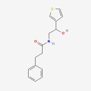 N-(2-hydroxy-2-(thiophen-3-yl)ethyl)-3-phenylpropanamide