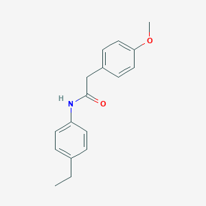 molecular formula C17H19NO2 B291817 N-(4-ethylphenyl)-2-(4-methoxyphenyl)acetamide 