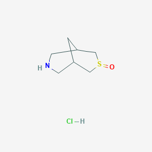 3lambda4-Thia-7-azabicyclo[3.3.1]nonane 3-oxide;hydrochloride