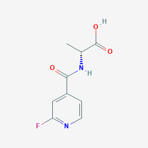 (2R)-2-[(2-fluoropyridin-4-yl)formamido]propanoic acid