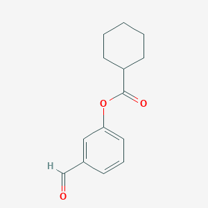 3-Formylphenyl cyclohexanecarboxylate