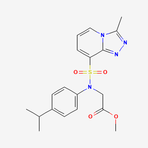 methyl 2-(N-(4-isopropylphenyl)-3-methyl-[1,2,4]triazolo[4,3-a]pyridine-8-sulfonamido)acetate