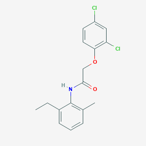 molecular formula C17H17Cl2NO2 B291821 2-(2,4-Dichlorophenoxy)-N-(2-ethyl-6-methylphenyl)acetamide 